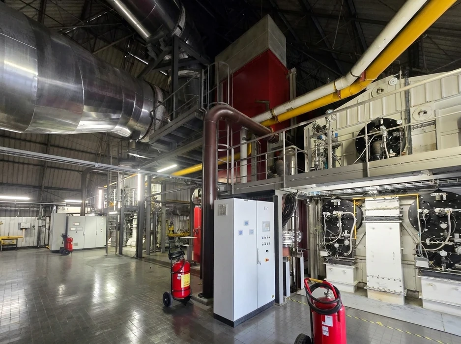 Salle industrielle intérieure, sans personnel